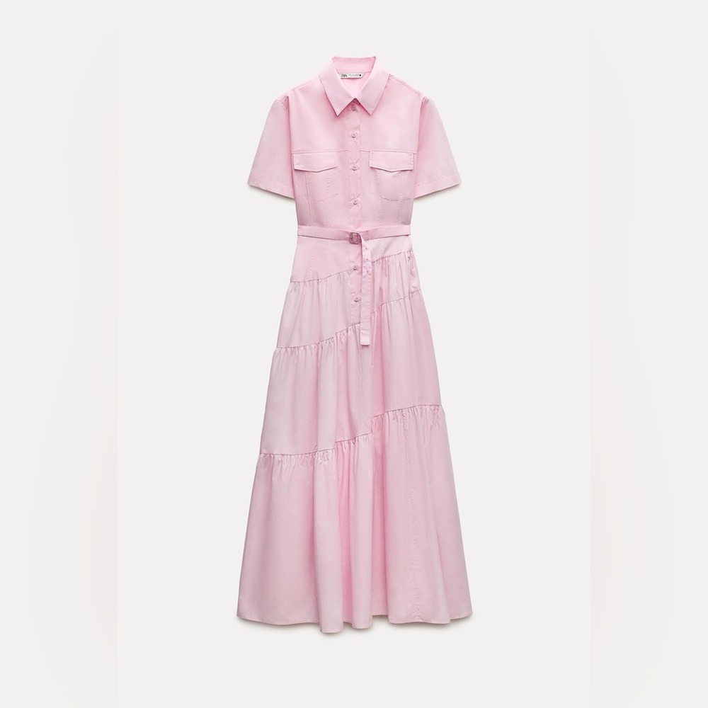 BNWT Zara ZW Collection Poplin Shirt Dress